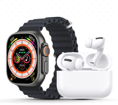 Fone AirWave Pro 2 + Smartwatch Iwo Ultra